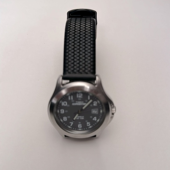 Timex Other - Timex Expedition 50m Water Resistance Black & Silver Men's Watch Rubber Strap
